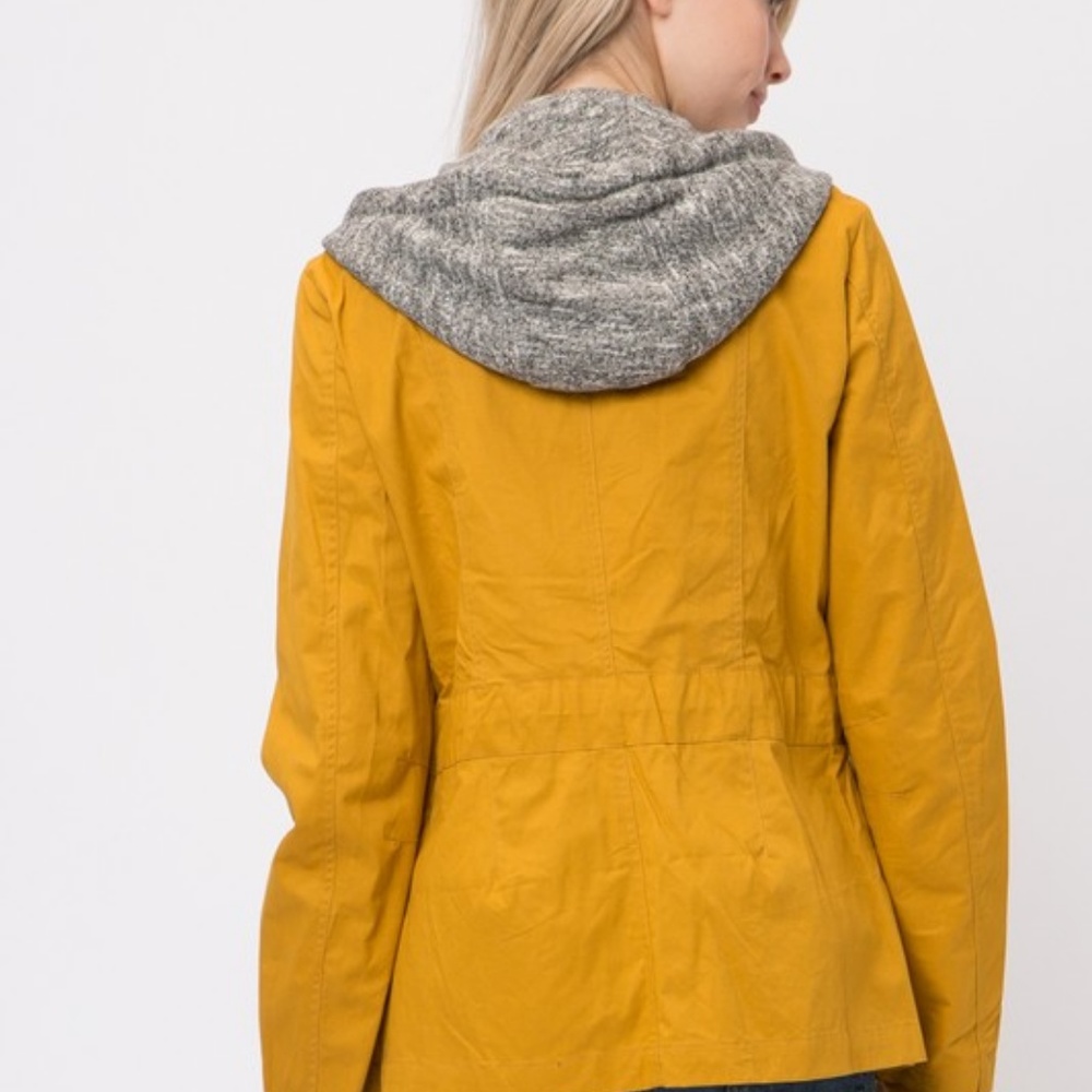 WOMENS UTILITY JACKET MUSTARD - Picture 4 of 6